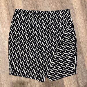 Loft Blue Printed Mini Skirt